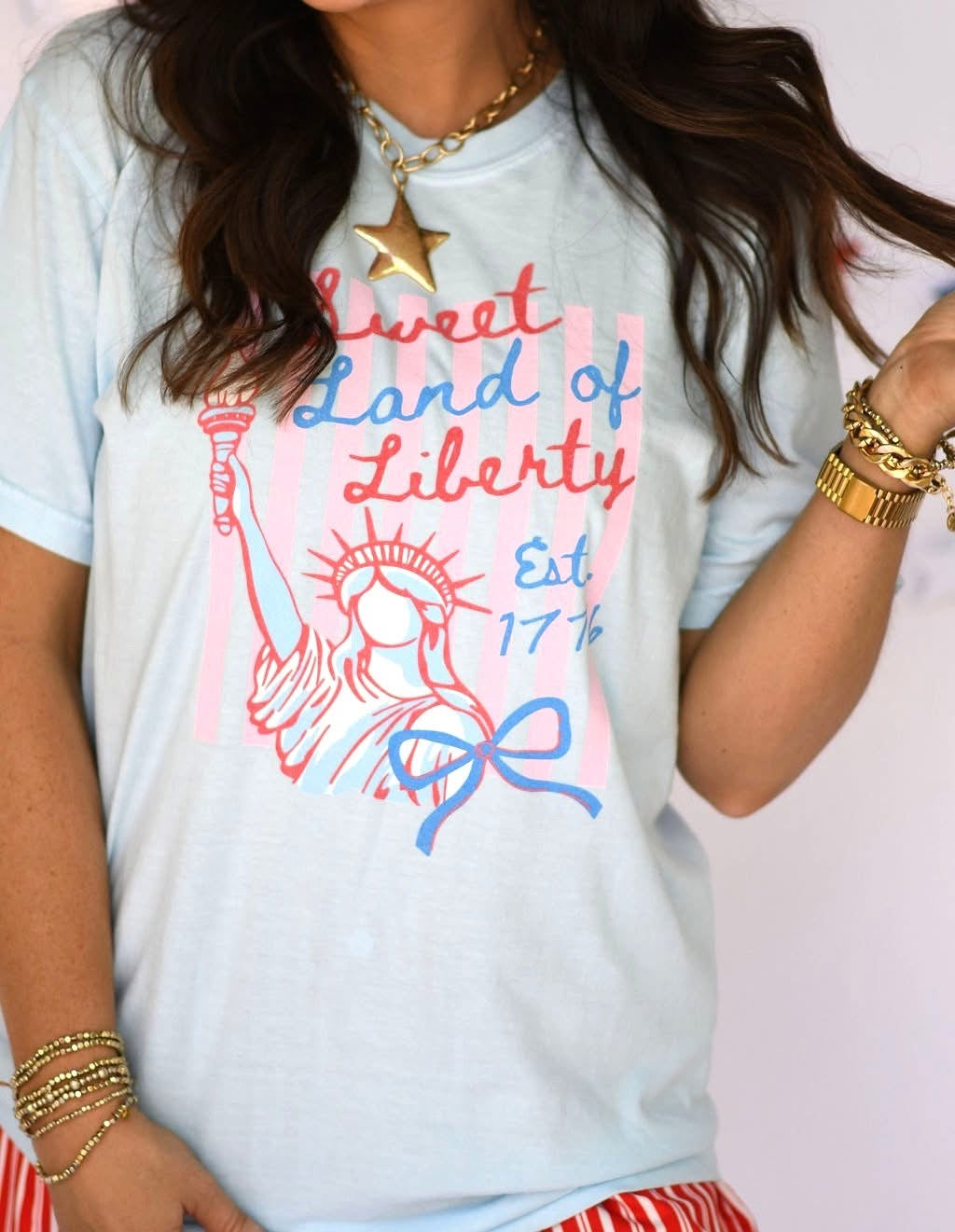 SWEET LAND OF LIBERTY GRAPHIC TEE