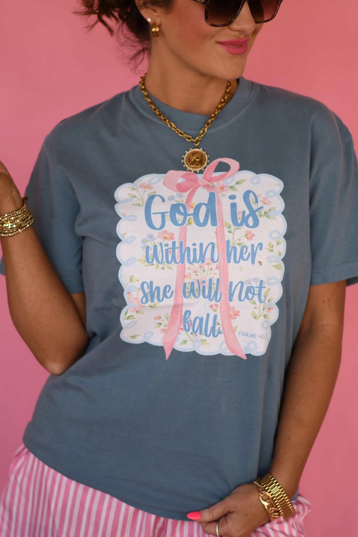God Is Within Her CC Tee – Psalm 46:5