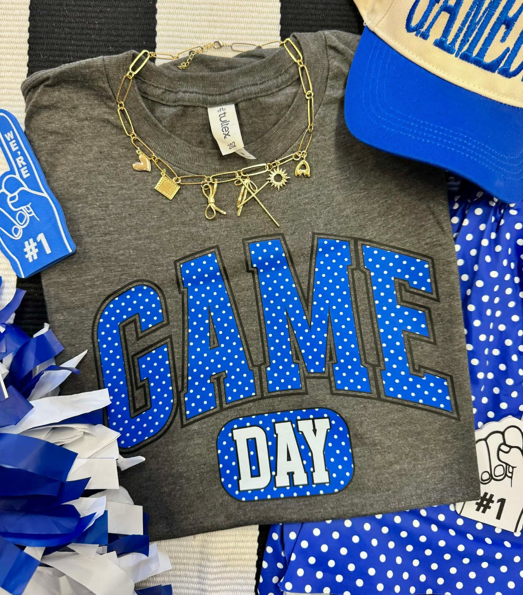 BLUE GAME DAY COLLECTION TEES