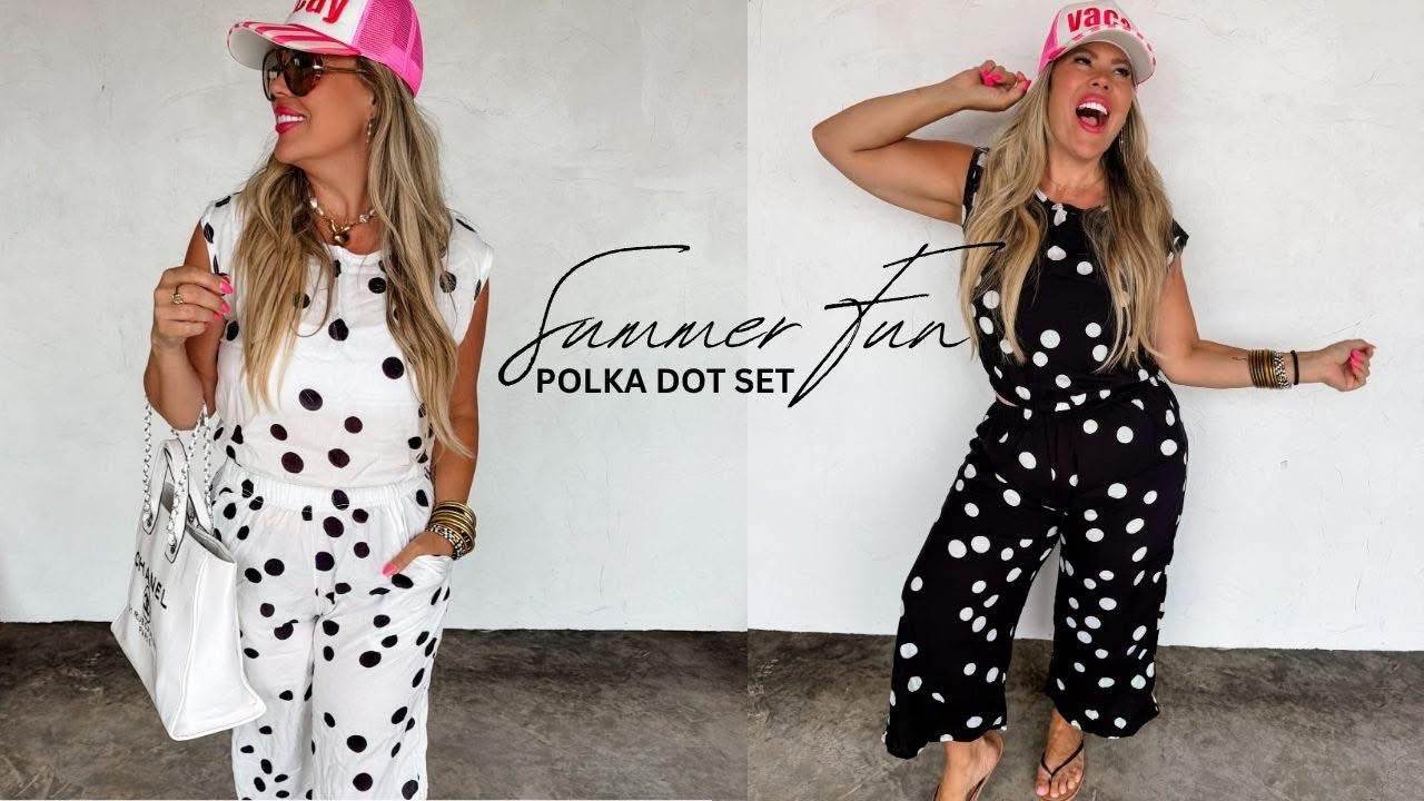 PREORDER- SUMMER FUN POLKA DOT SET