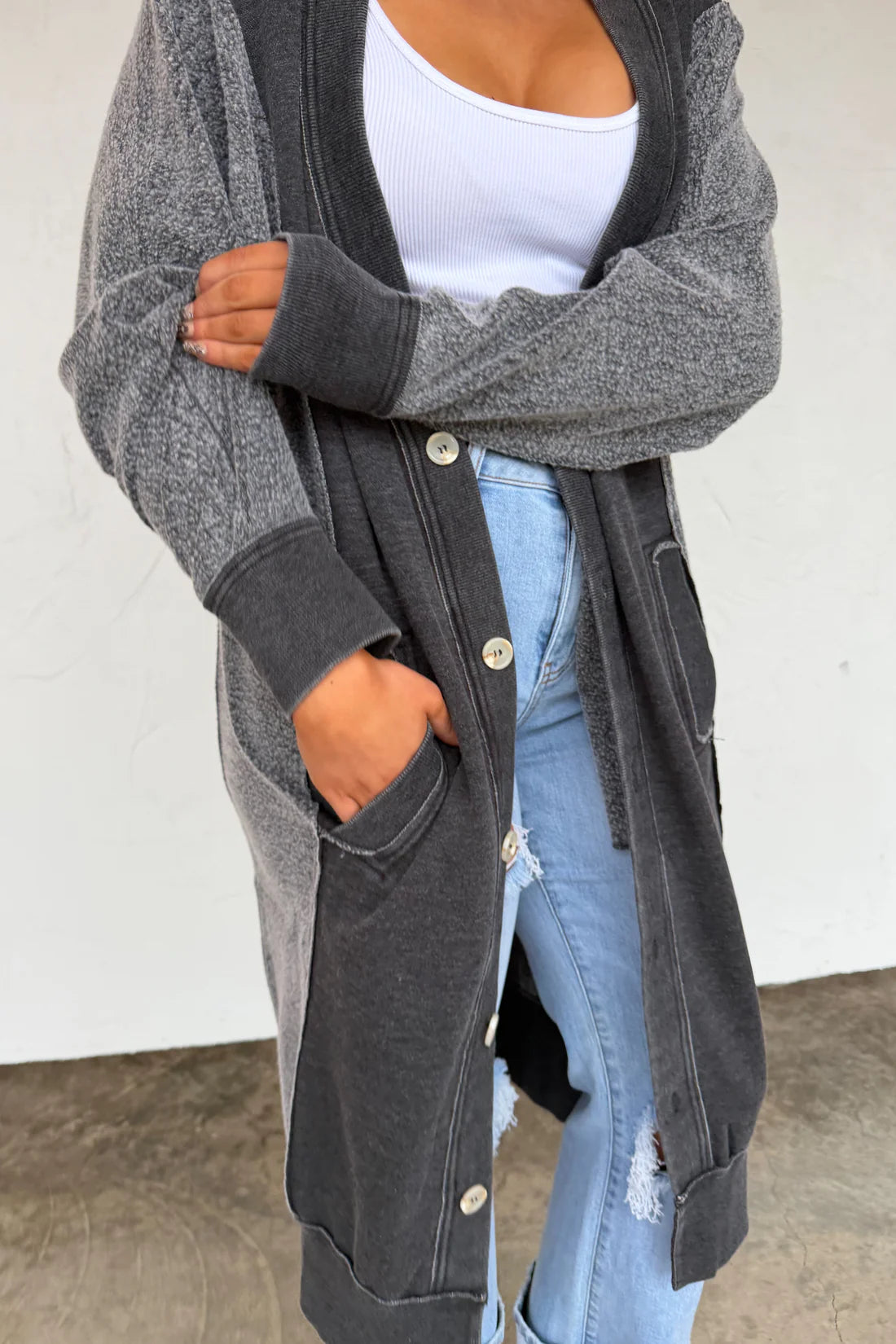 SPRING DESI SWEATSHIRT CARDIGAN