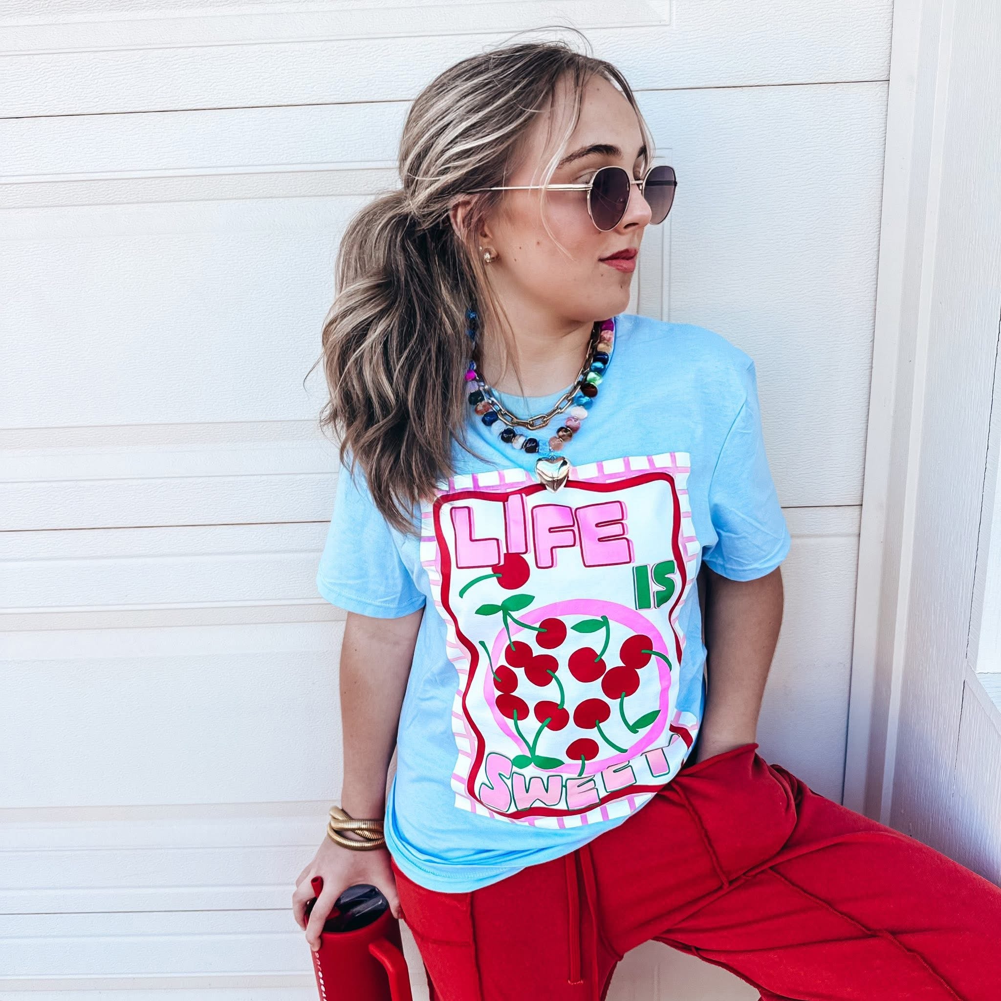 LIFE IS SWEET 🍒 SCREEN PRINT TEE