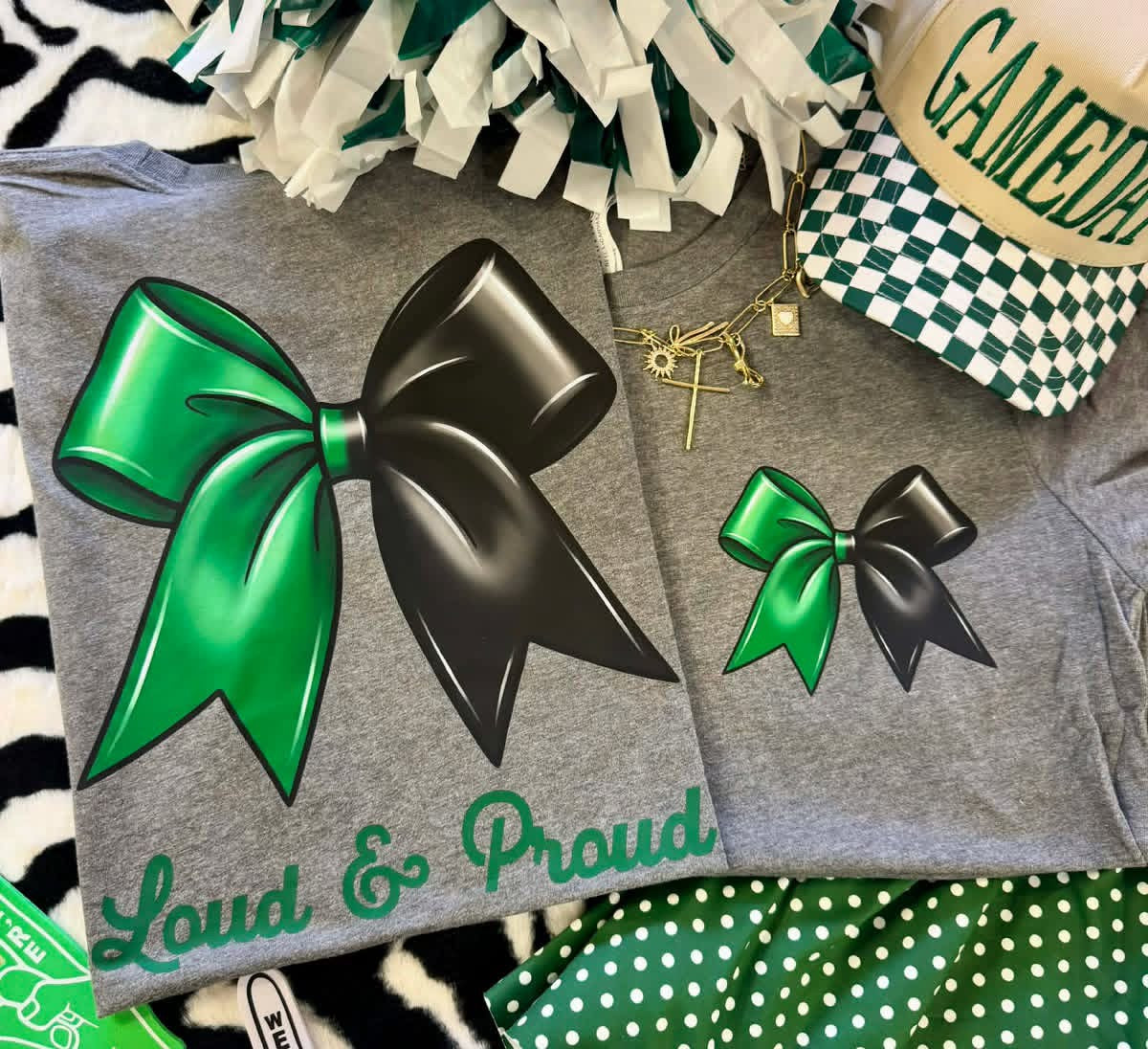 GREEN GAME DAY COLLECTION TEES