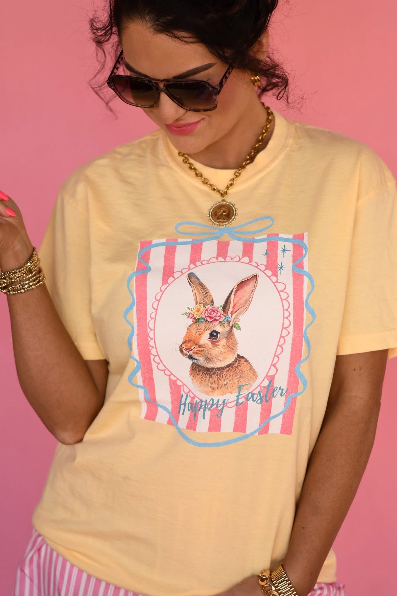Happy Easter Vintage Bunny Tee