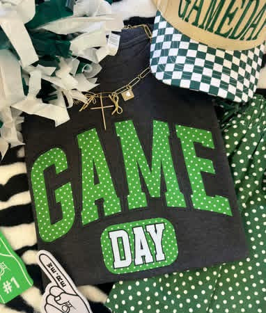 GREEN GAME DAY COLLECTION TEES