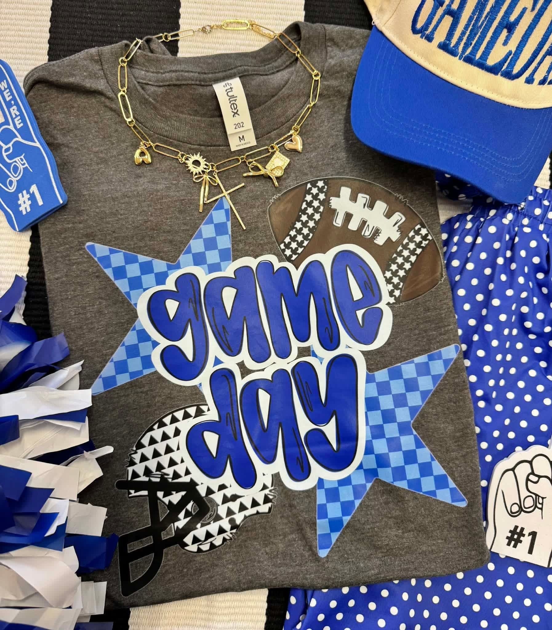 BLUE GAME DAY COLLECTION TEES