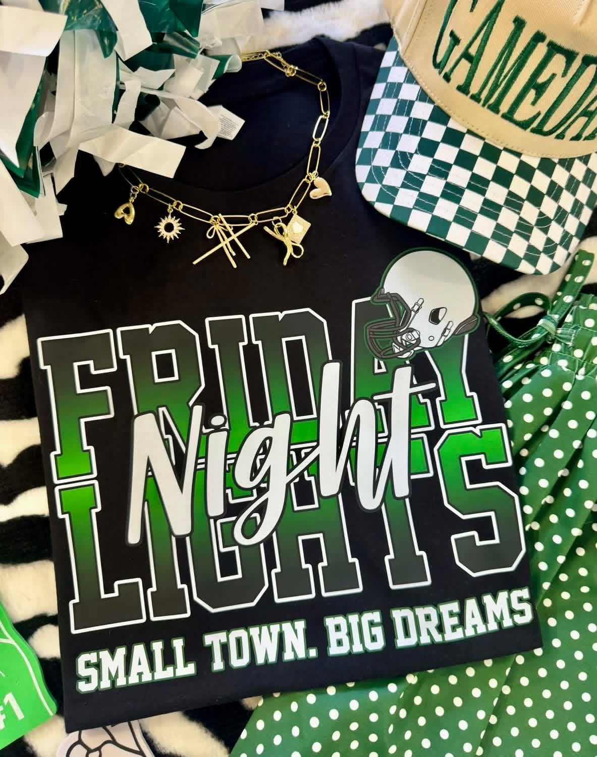 GREEN GAME DAY COLLECTION TEES
