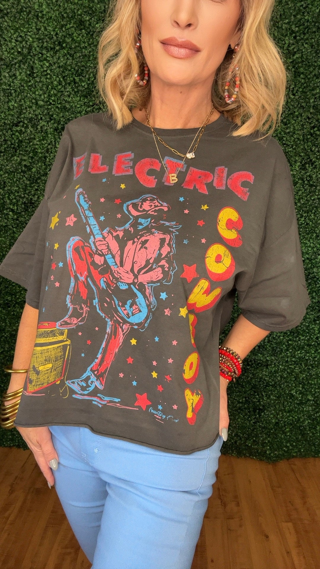 ELECTRIC COWBOY OVERSIZED VINTAGE TEE