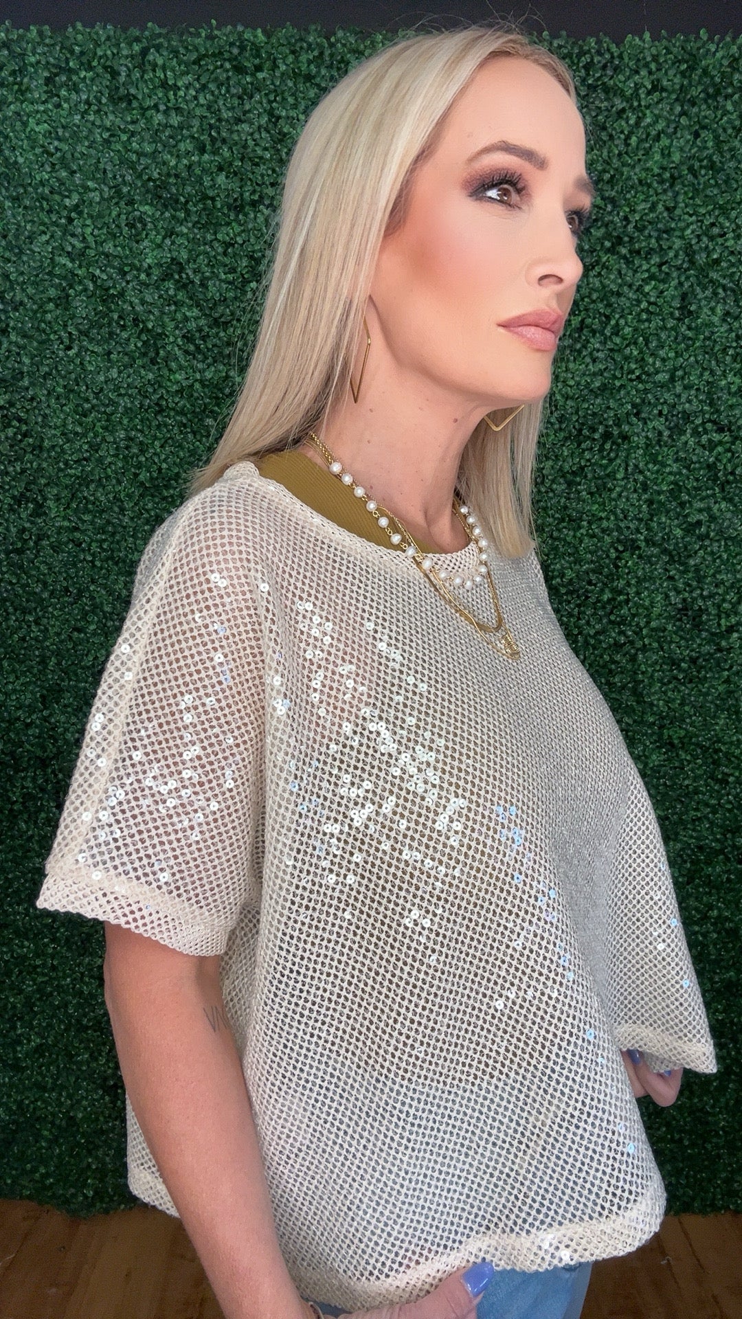 UNDER THE SEA SEQUIN TOP