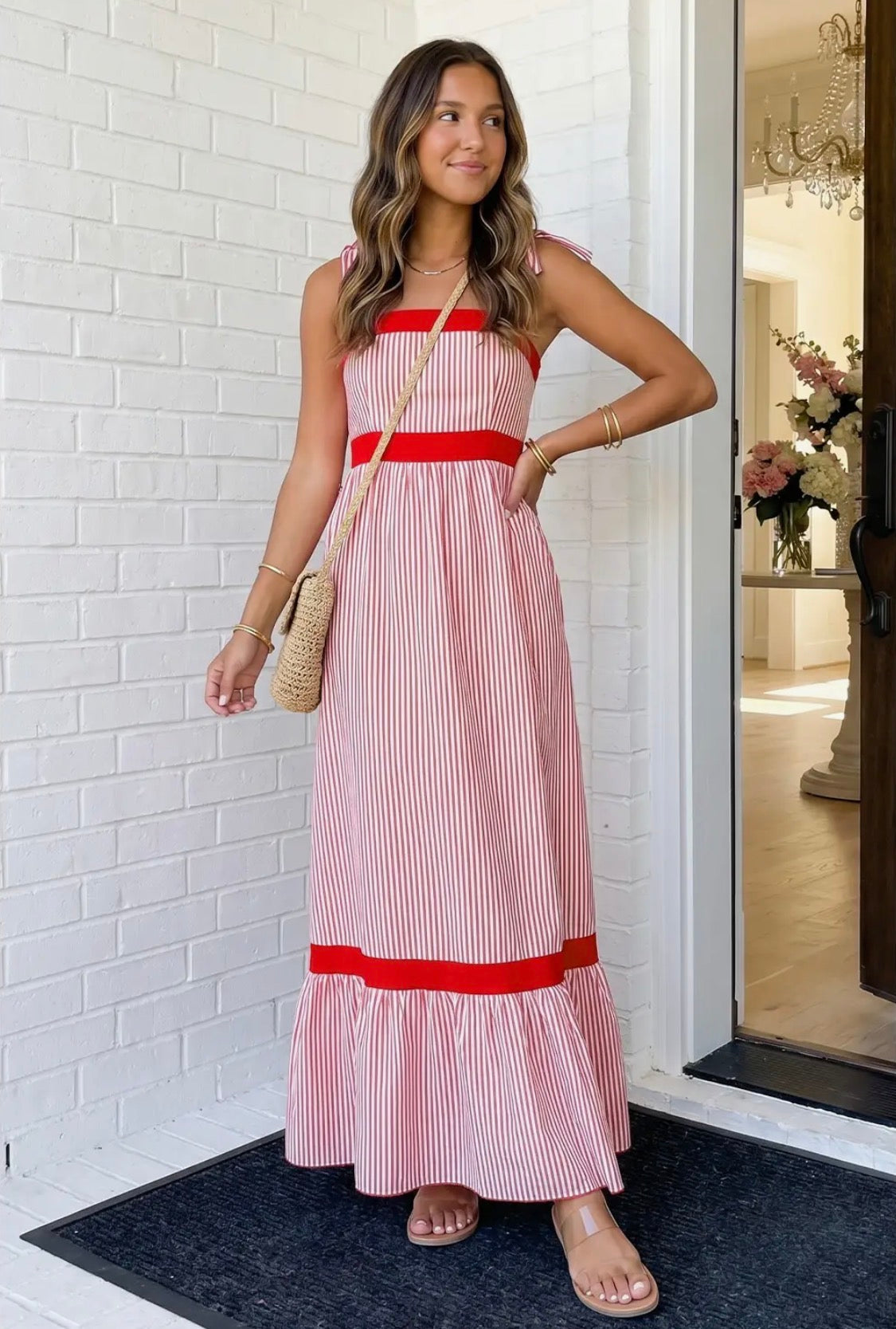 Sweet Summertime Stripe Maxi Dress