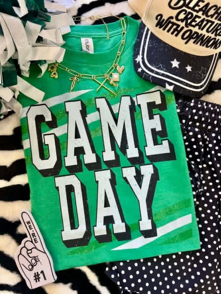 GREEN GAME DAY COLLECTION TEES