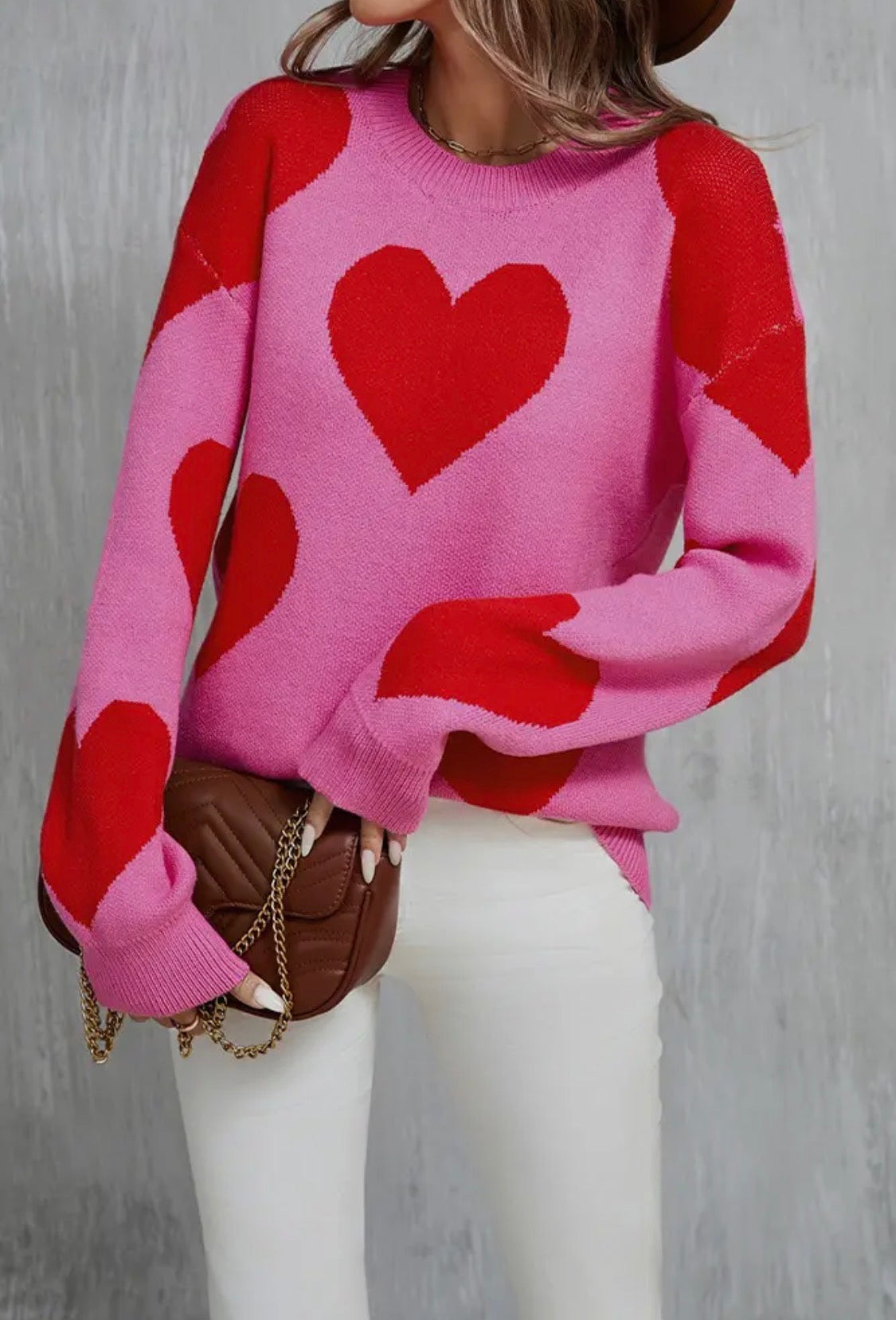 Bold Hearts Cozy Sweater