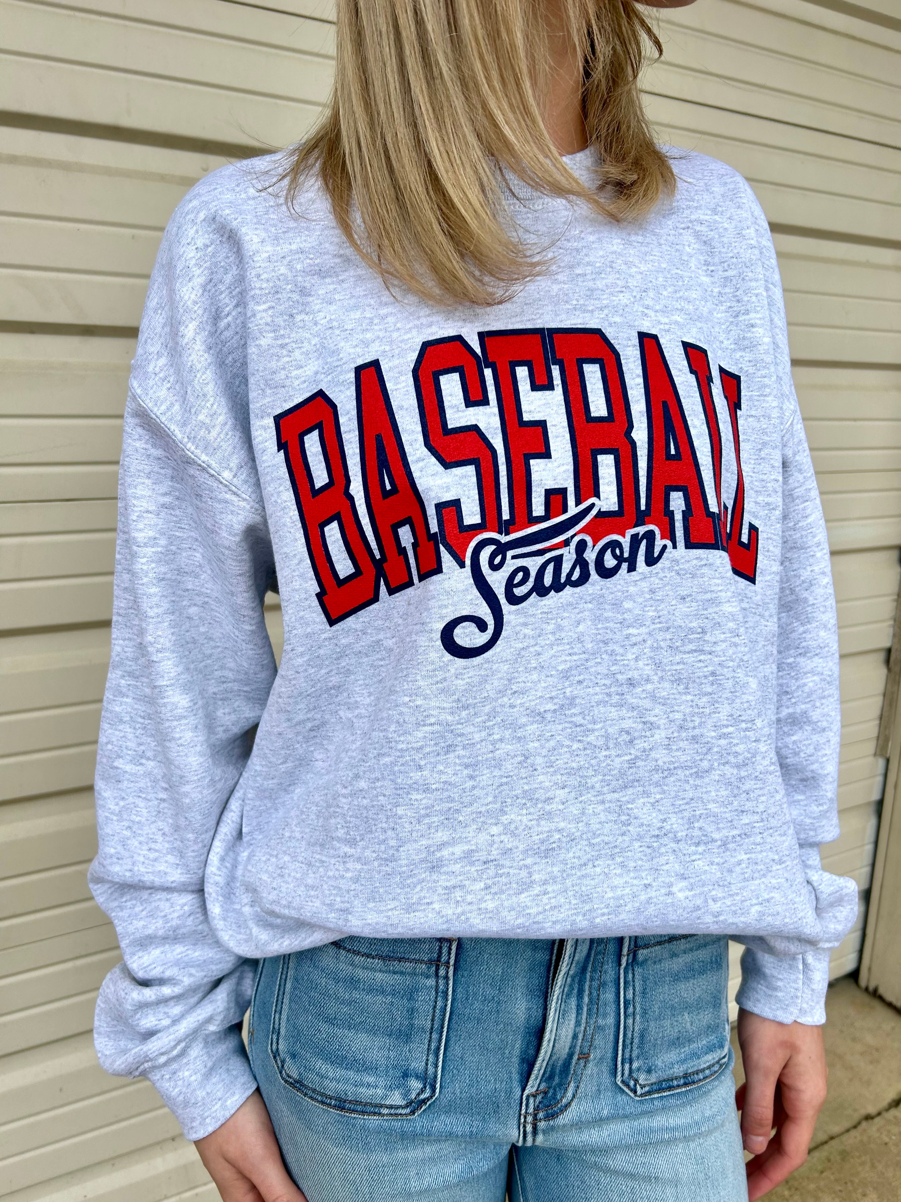 BASEBALL SEASON CREW PULLOVER