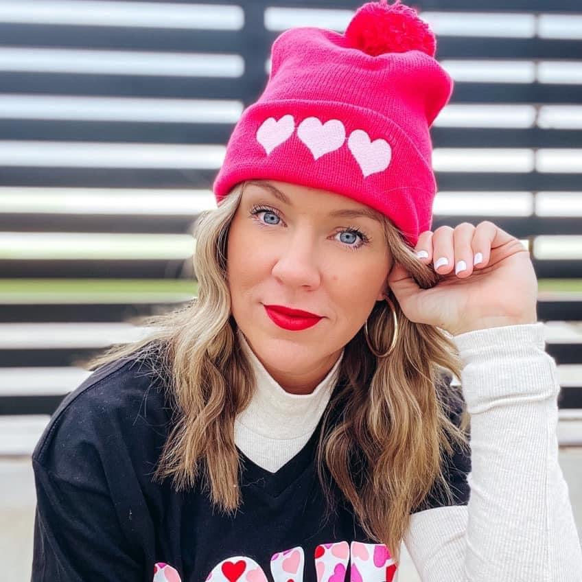 Love your melon pink clearance beanie