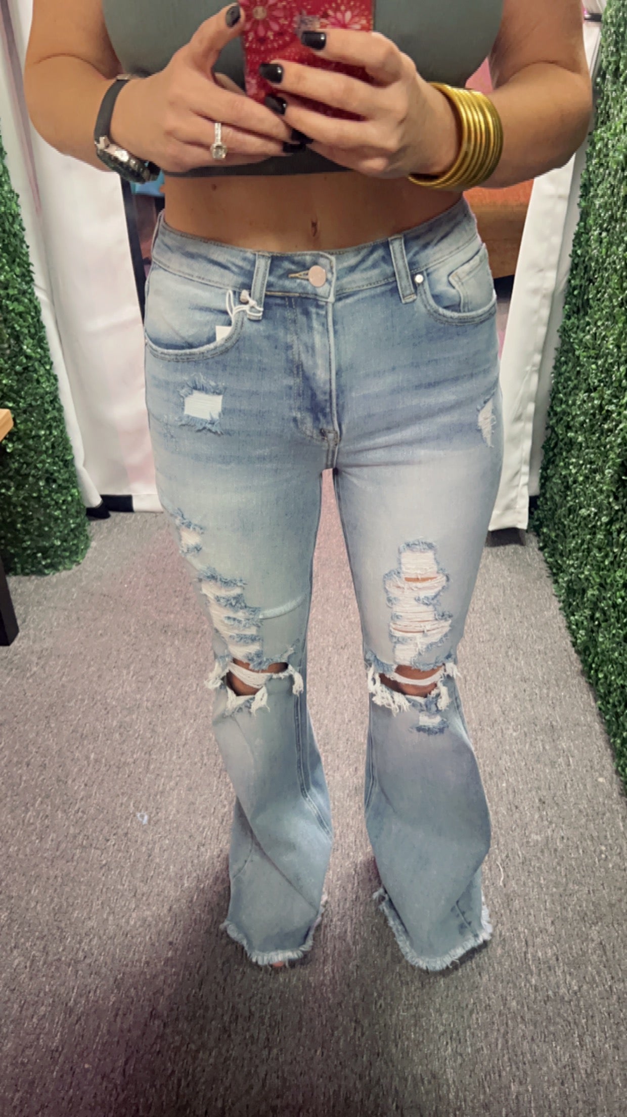 Pearl High Rise Flare Jeans